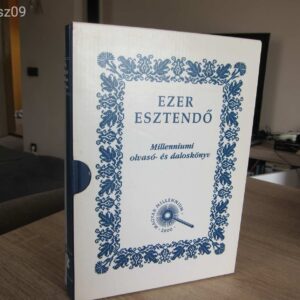 Ezer esztendő - Milleniumi olvasó- és daloskönyv I-II. - 2db. könyv tartóban