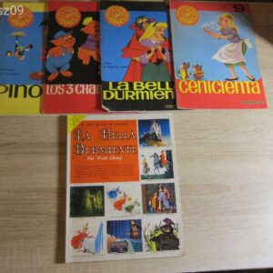 Walt Disney - 1961 Csipkerózsika bélyeg gyűjtős // Spanyol nyelvű - 5db. mesefüzet