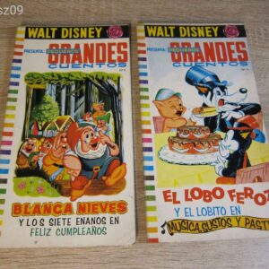 Walt Disney // 1967 - 1968 Spanyol nyelvű mesefüzetek 2db.