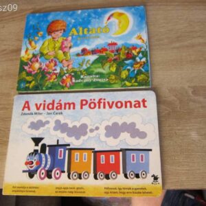 2db. Lapozgatós mesekönyv // Altató - Vidám Pöfivonat
