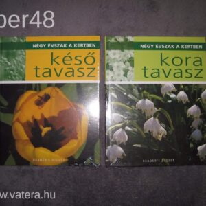 Négy évszak a kertben: Kora Tavasz, Késő Tavasz fóliás új könyvek 2 db